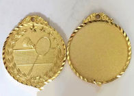 الذهب مطلي صب المعادن الرياضة ميداليات سبائك الزنك مخصص لمباراة تنس الريشة