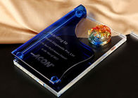 اعمال أزرق زجاج جوائز الكؤوس والجوائز الزجاجية حسب الطلب