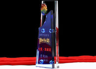 اعمال أزرق زجاج جوائز الكؤوس والجوائز الزجاجية حسب الطلب