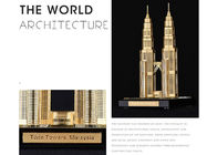 بناء الحرف ديكورات المنزل الشهير ، ماليزيا برج التوأم السياحة التذكارات