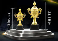 الذهب مطلي نوع كأس الكأس البلاستيك ، شعار مخصص كأس الرياضة الكأس