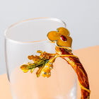 كأس شاي التنين 9 سم ارتفاع مخصص مع ملعقة كهدايا ترويجية