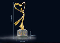 تصميم أنيق يقف كأس الكأس معدنية مطلية بالذهب للفائزين في الرقص