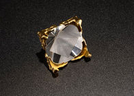K9 جوائز مادة الكريستال والزجاج الأبيض تخصيص حجم مع قاعدة معدنية الذهب